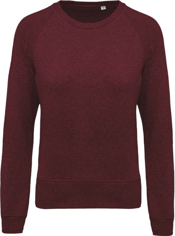 Kariban K 481 Dámská raglánová mikina z bio bavlny 20.K481 wine heather