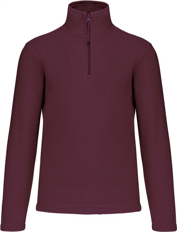 Kariban K 912 Mikrofleecová mikina s 1/4 zipem "Enzo" 20.K912 wine