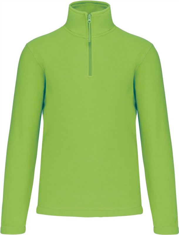 Kariban K 912 Mikrofleecová mikina s 1/4 zipem "Enzo" 20.K912 lime