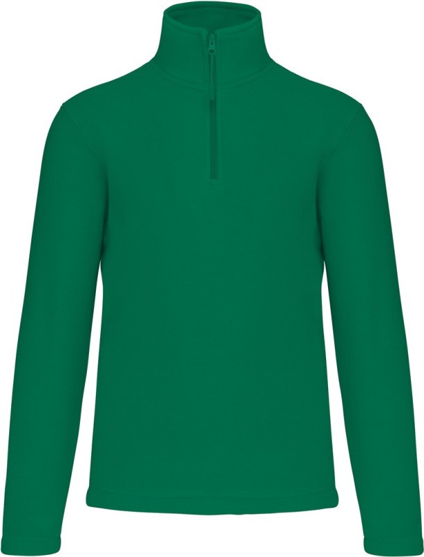 Kariban K 912 Mikrofleecová mikina s 1/4 zipem "Enzo" 20.K912 kelly green