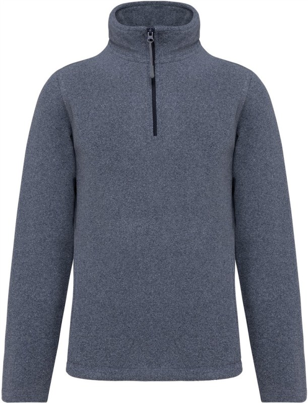 Kariban K 912 Mikrofleecová mikina s 1/4 zipem "Enzo" 20.K912 french navy heather