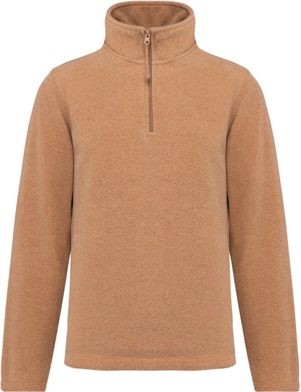 Kariban K 912 Mikrofleecová mikina s 1/4 zipem "Enzo" 20.K912 camel heather