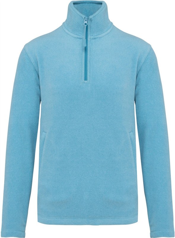 Kariban K 912 Mikrofleecová mikina s 1/4 zipem "Enzo" 20.K912 cloudy blue heather