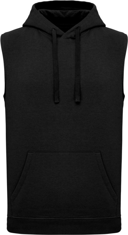 Kariban ProAct PA 393 Unisex mikina s kapucí bez rukávů 20.P393 black