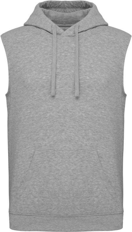 Kariban ProAct PA 393 Unisex mikina s kapucí bez rukávů 20.P393 oxford grey
