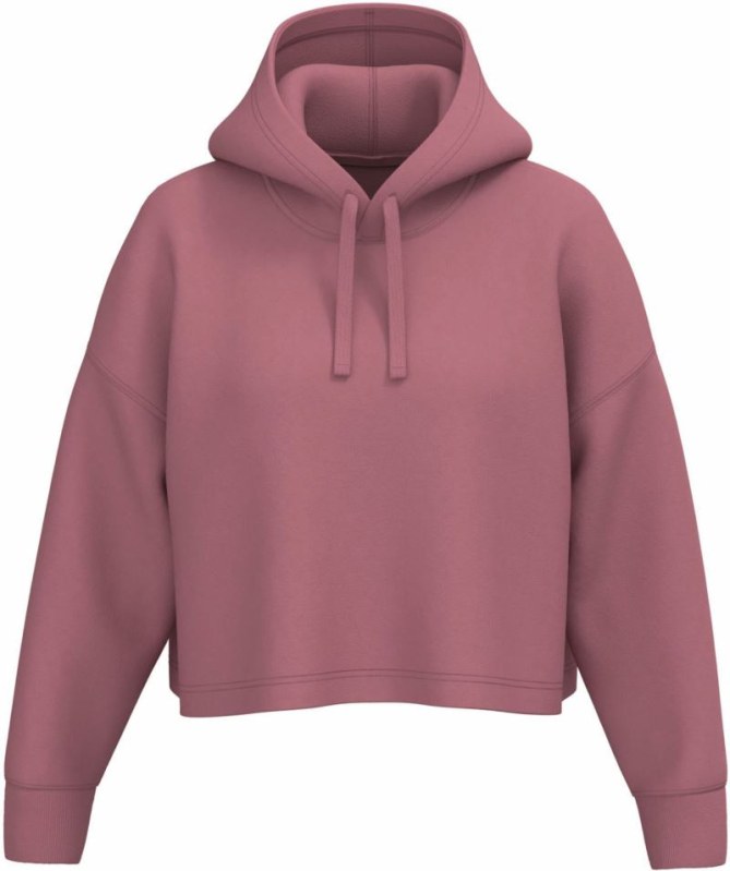 Kariban ProAct PA 396 Dámská crop mikina s&nbsp;kapucí 20.P396 antique rose - Dámské oblečení mikiny
