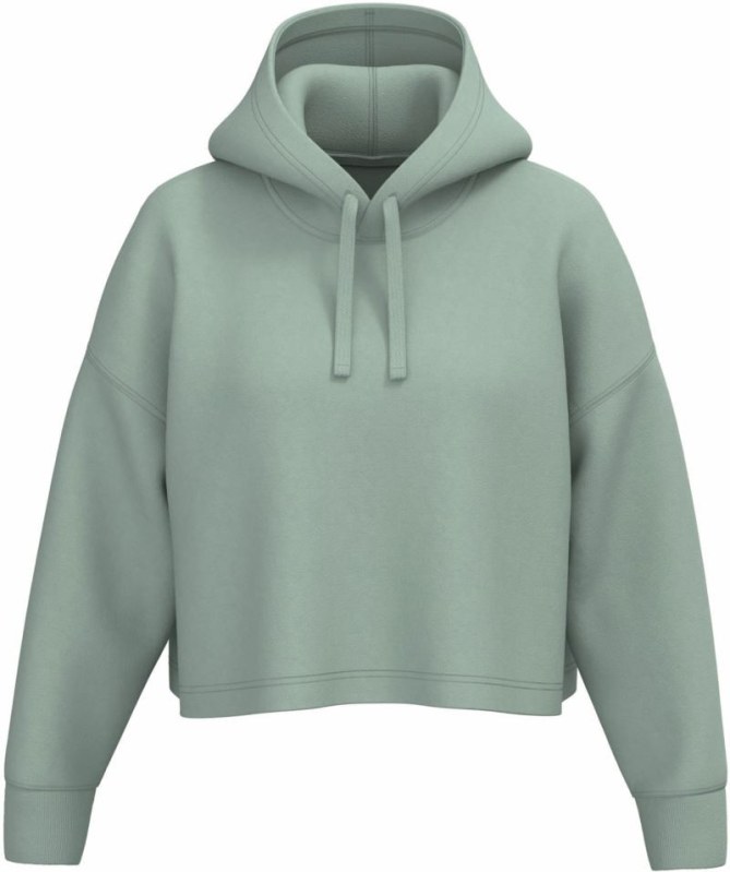 Kariban ProAct PA 396 Dámská crop mikina s kapucí 20.P396 sage