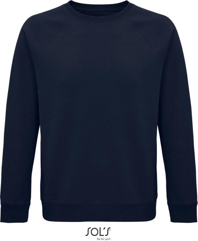 SOL´S Space Unisex raglánová mikina z bio bavlny 25.3567 french navy