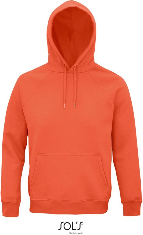 SOL´S Stellar Unisex raglánová mikina s kapucí z bio bavlny 25.3568 burnt orange