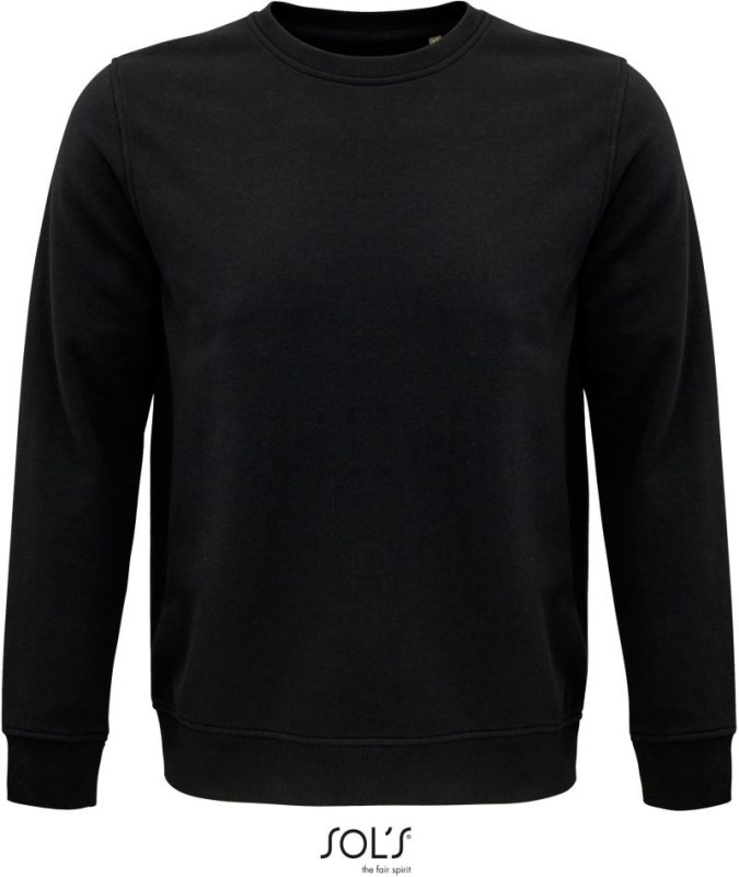 SOL´S Comet Unisex mikina z bio bavlny 25.3574 black