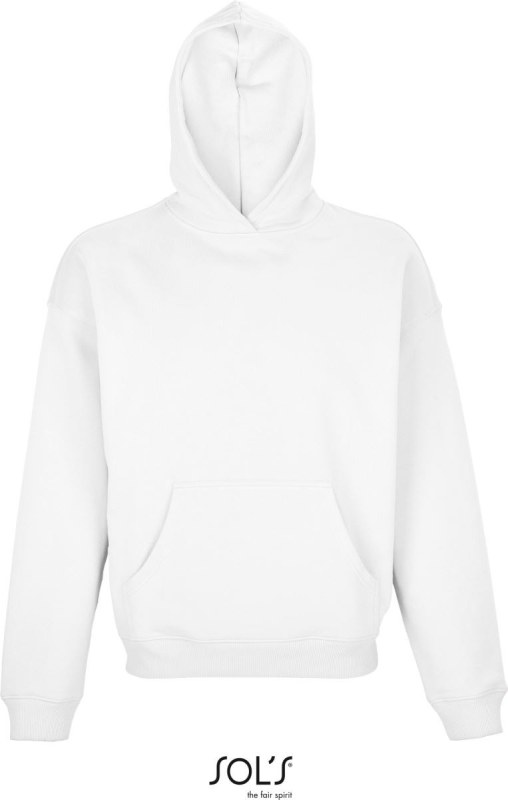 SOL´S Connor Unisex mikina s kapucí 25.3813 white