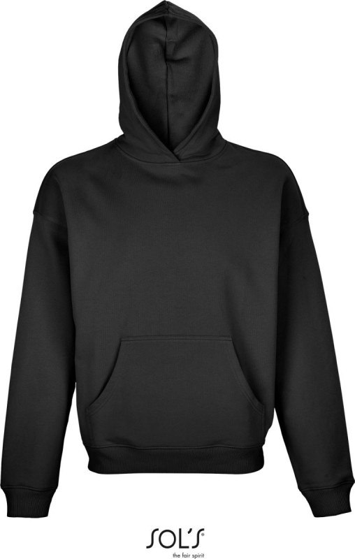 SOL´S Connor Unisex mikina s kapucí 25.3813 black