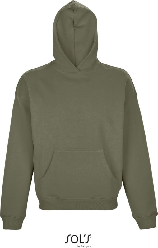 SOL´S Connor Unisex mikina s kapucí 25.3813 khaki