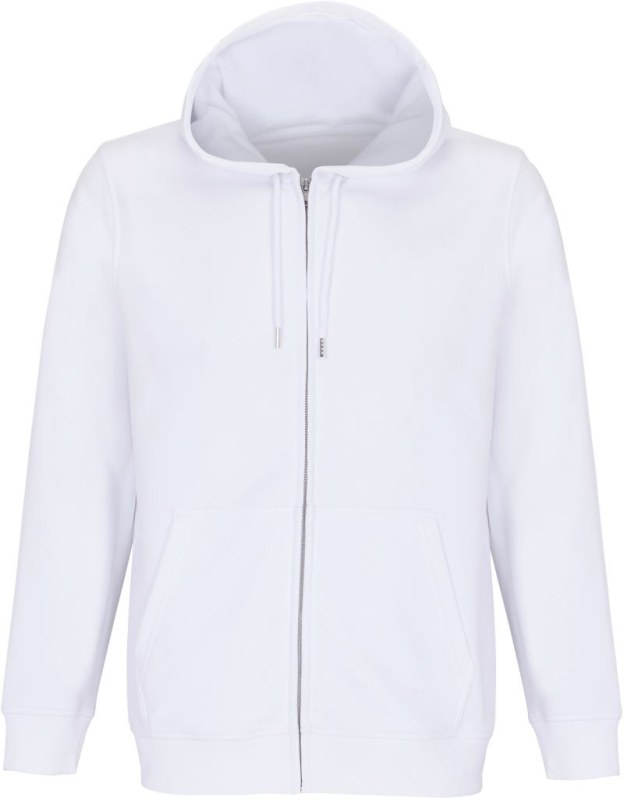 SOL´S Calipso Unisex mikina s kapucí z těžké bavlny 25.4237 white