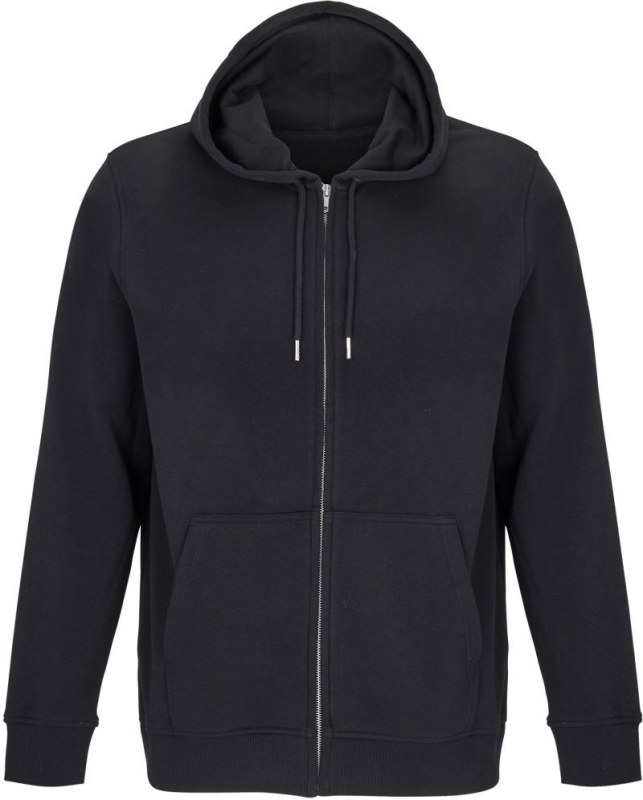 SOL´S Calipso Unisex mikina s kapucí z těžké bavlny 25.4237 black
