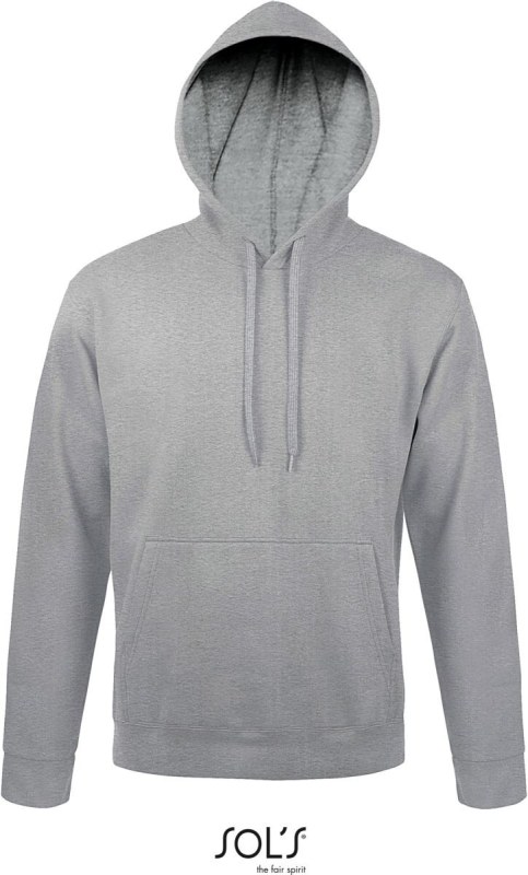 SOL´S Snake Unisex mikina s kapucí 25.7101 grey melange