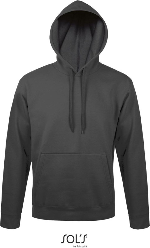 SOL´S Snake Unisex mikina s kapucí 25.7101 dark grey