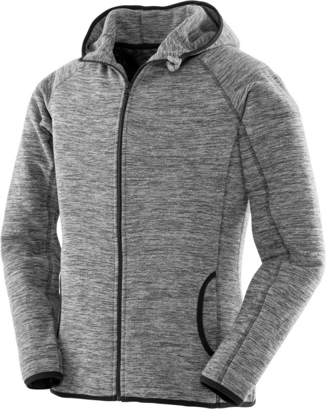 Spiro S 245F Dámská mikrofleecová mikina s kapucí 29.245F grey/black