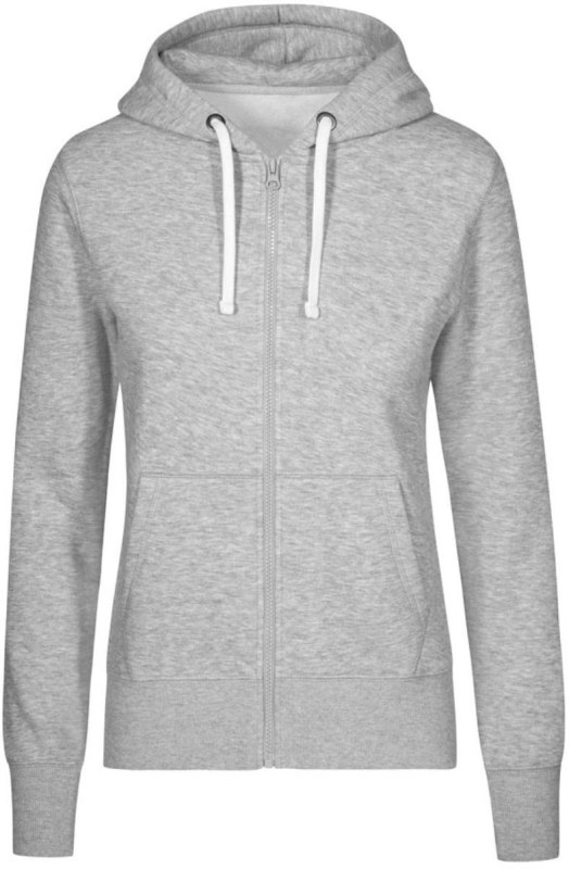 Promodoro 1751 Dámská mikina s kapucí "X.O" 40.1751 heather grey