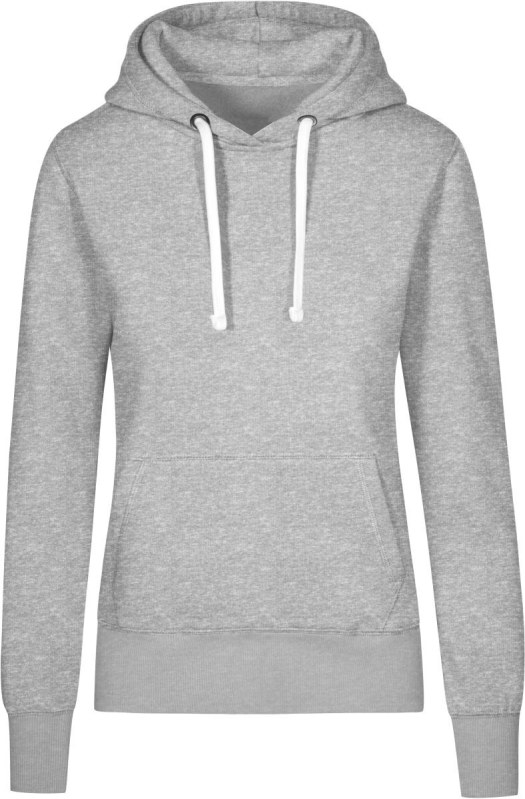 Promodoro 1781 Dámská mikina s kapucí "X.O" 40.1781 heather grey