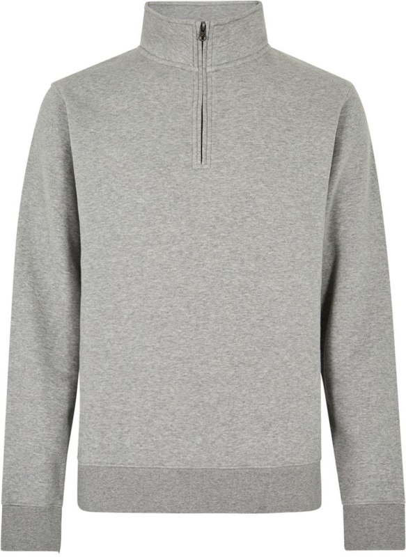 Kustom Kit KK 335 Mikina s 1/4 zipem 43.0335 heather grey
