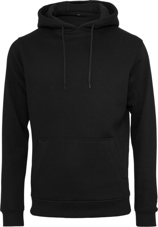 Build your Brand BY 011 Mikina s kapucí z těžké bavlny 56.0011 black