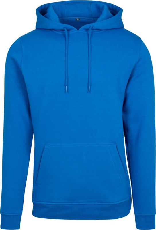 Build your Brand BY 011 Mikina s kapucí z těžké bavlny 56.0011 cobalt blue