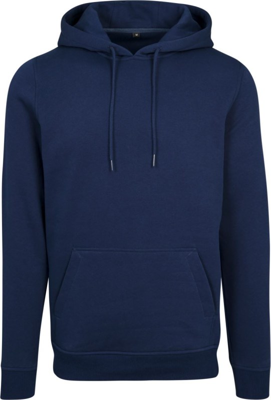 Build your Brand BY 011 Mikina s kapucí z těžké bavlny 56.0011 light navy