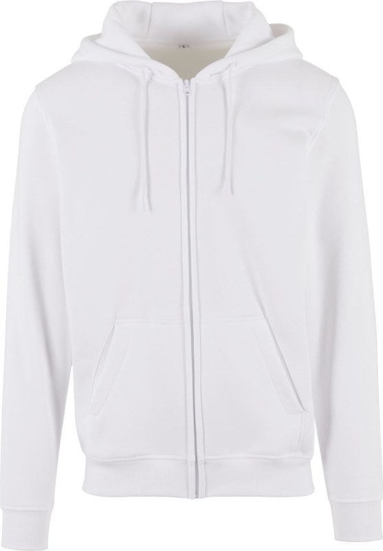 Build your Brand BY 012 Mikina s&nbsp;kapucí z&nbsp;těžké bavlny 56.0012 white - Dámské oblečení mikiny