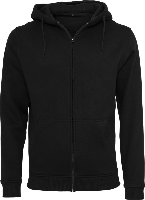 Build your Brand BY 012 Mikina s kapucí z těžké bavlny 56.0012 black