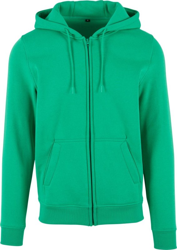 Build your Brand BY 012 Mikina s&nbsp;kapucí z&nbsp;těžké bavlny 56.0012 grass green - Dámské oblečení mikiny
