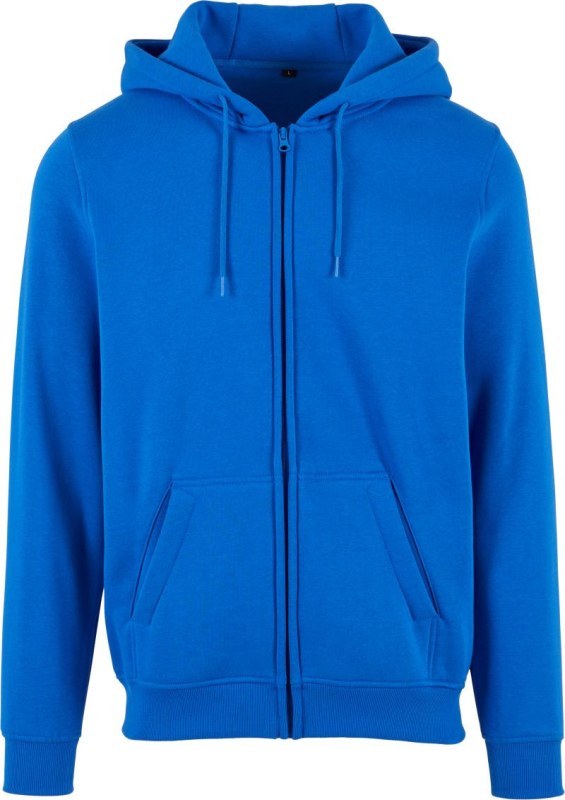 Build your Brand BY 012 Mikina s kapucí z těžké bavlny 56.0012 intense blue