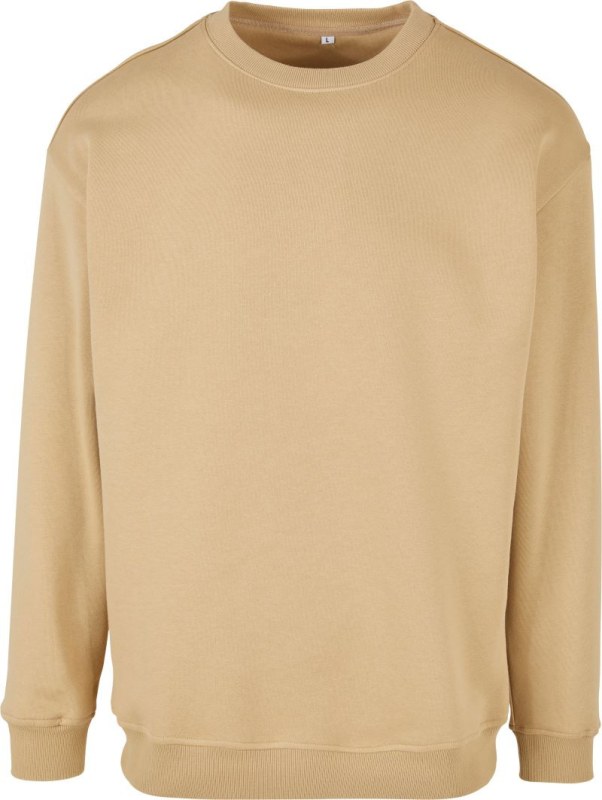 Build your Brand BY 075 Mikina z těžké bavlny 56.0075 union beige