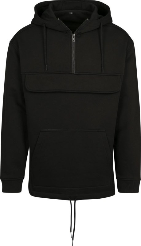 Build your Brand BY 098 Mikina s kapucí a 1/4 zipem 56.0098 black