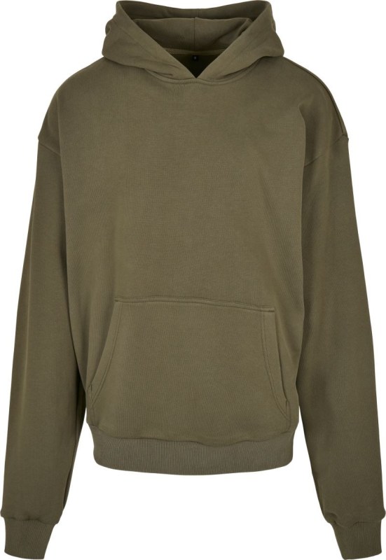 Build your Brand BY 162 Mikina s kapucí z těžké bavlny "Ultra Heavy" 56.0162 olive