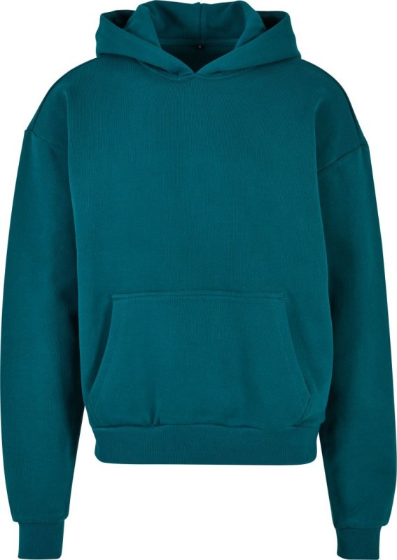 Build your Brand BY 162 Mikina s kapucí z těžké bavlny "Ultra Heavy" 56.0162 retro green
