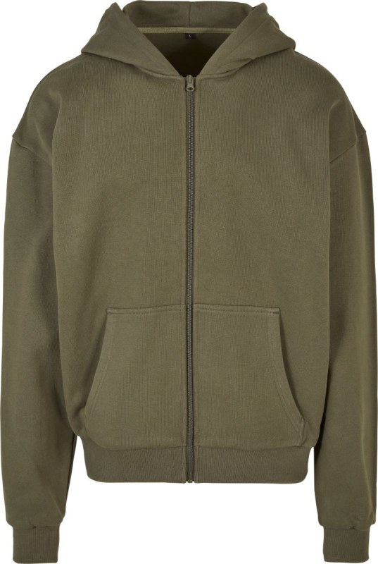 Build your Brand BY 192 Mikina s kapucí z těžké bavlny "Ultra Heavy" 56.0192 olive