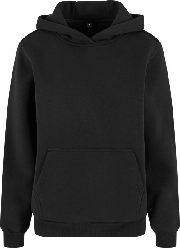 Build your Brand BY 289 Dámská oversize mikina s kapucí "Fluffy" 56.0289 black