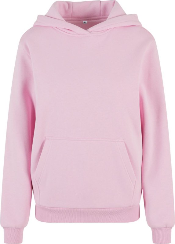 Build your Brand BY 289 Dámská oversize mikina s kapucí "Fluffy" 56.0289 soft pink