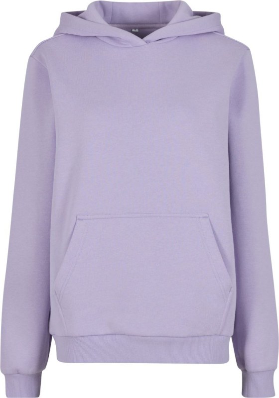 Build your Brand BY 289 Dámská oversize mikina s kapucí "Fluffy" 56.0289 lilac