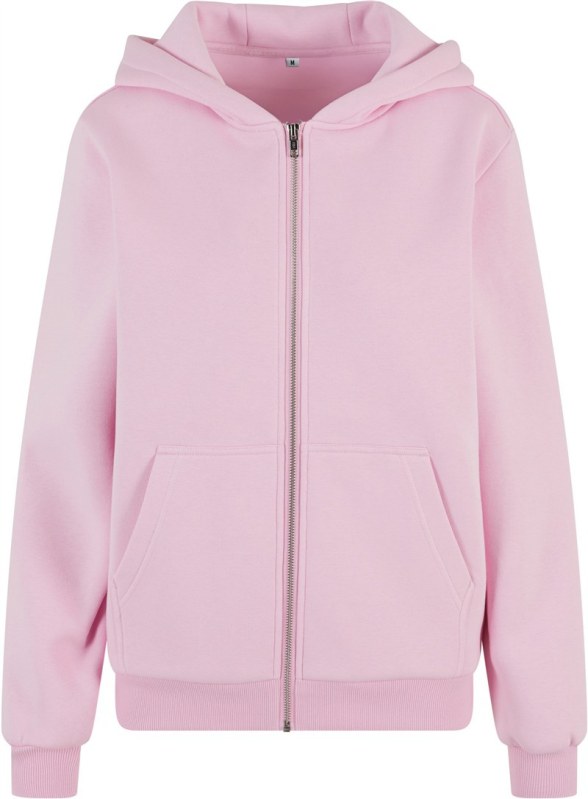 Build your Brand BY 290 Dámská mikina s kapucí z těžké bavlny "Fluffy" 56.0290 soft pink