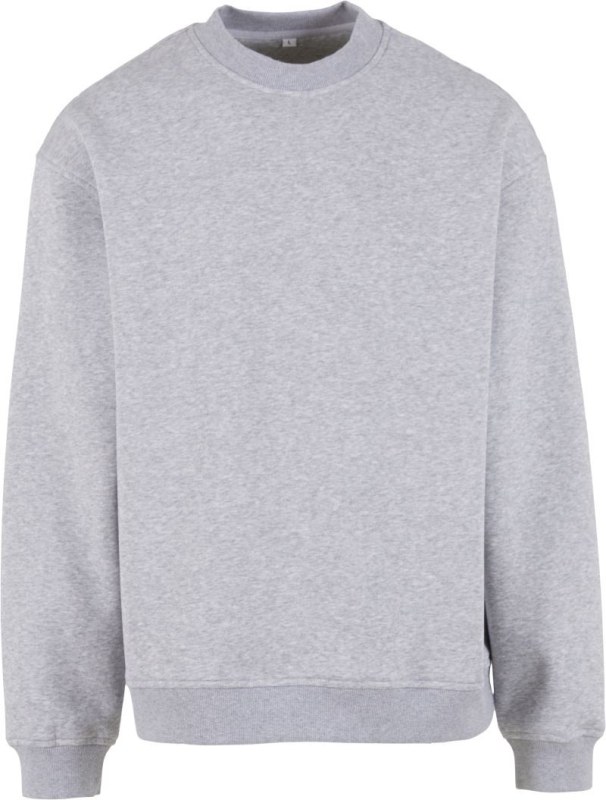 Build your Brand BY 409 Mikina z těžké bavlny "Loose Fit" 56.0409 heather grey