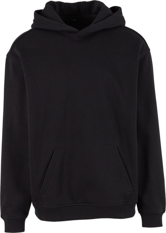 Build your Brand BY 410 Mikina s kapucí z těžké bavlny "Loose Fit" 56.0410 black