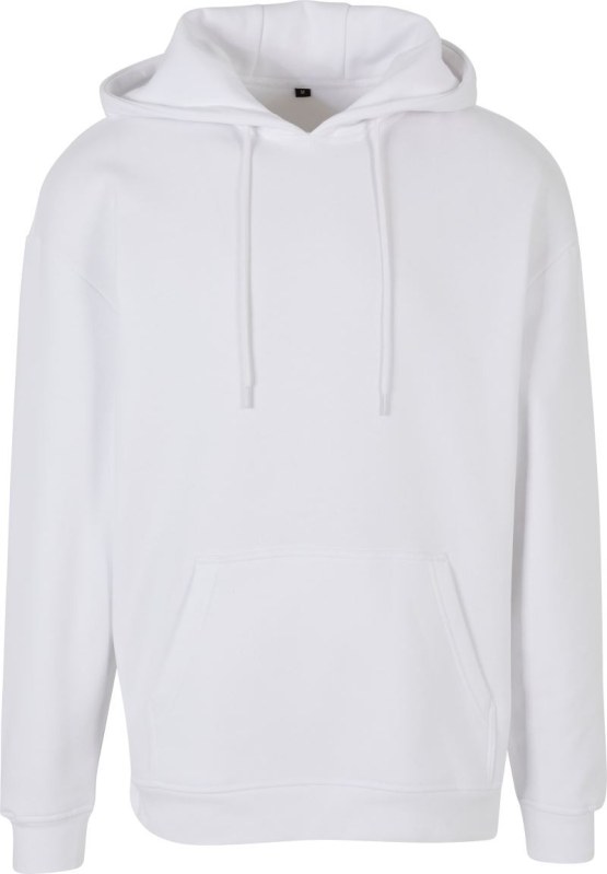 Build your Brand BB 006 Oversize mikina s kapucí z těžké bavlny 56.B006 white