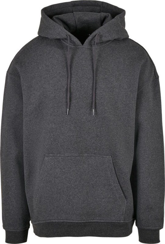 Build your Brand BB 006 Oversize mikina s kapucí z těžké bavlny 56.B006 charcoal