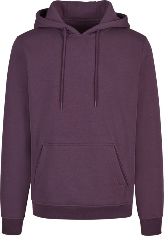 New Morning Studios NM 010 Unisex mikina s&nbsp;kapucí 57.0010 plum purple - Dámské oblečení mikiny