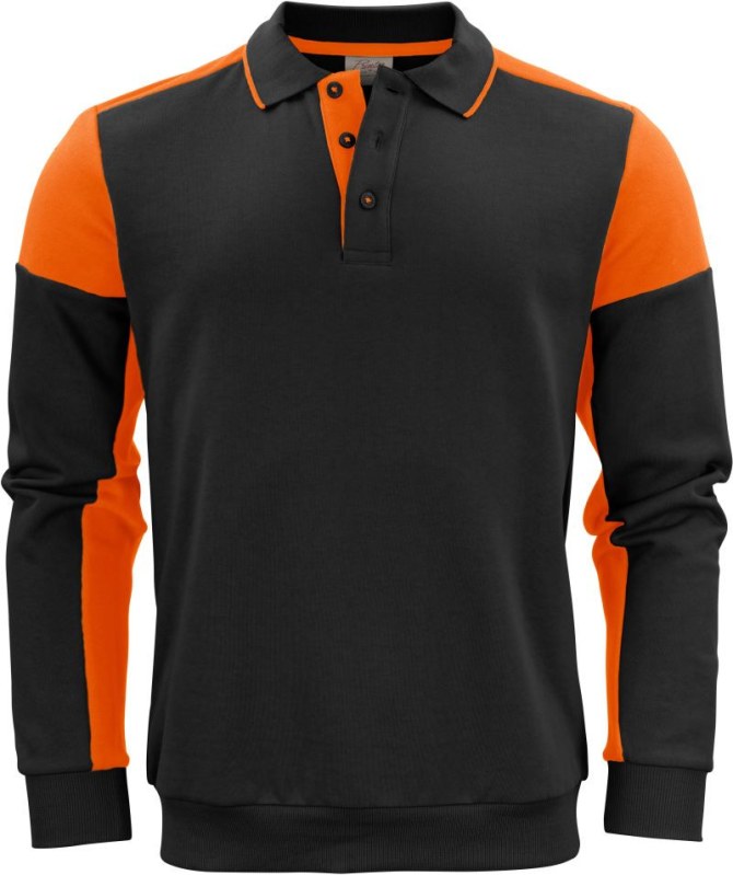 Printer Prime Polosweater Polo mikina 61.2060 black/orange