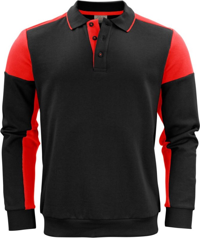 Printer Prime Polosweater Polo mikina 61.2060 black/red