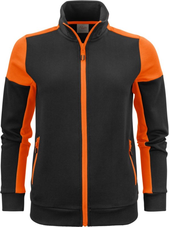 Printer Prime Sweater Full Zip Women Dámská mikina 61.2062 black/orange