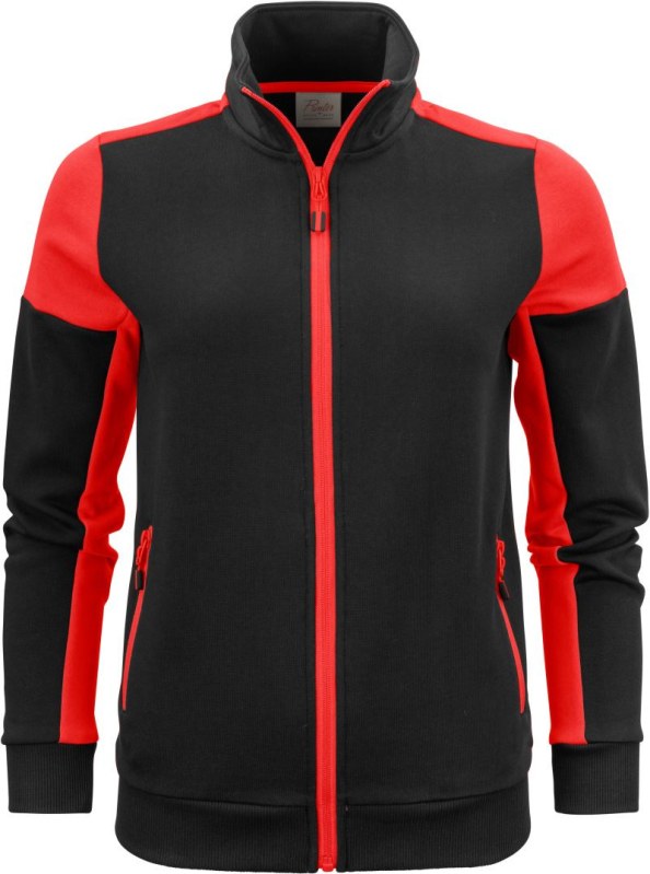 Printer Prime Sweater Full Zip Women Dámská mikina 61.2062 black/red - Dámské oblečení mikiny